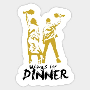 Wings for dinner!! Sticker